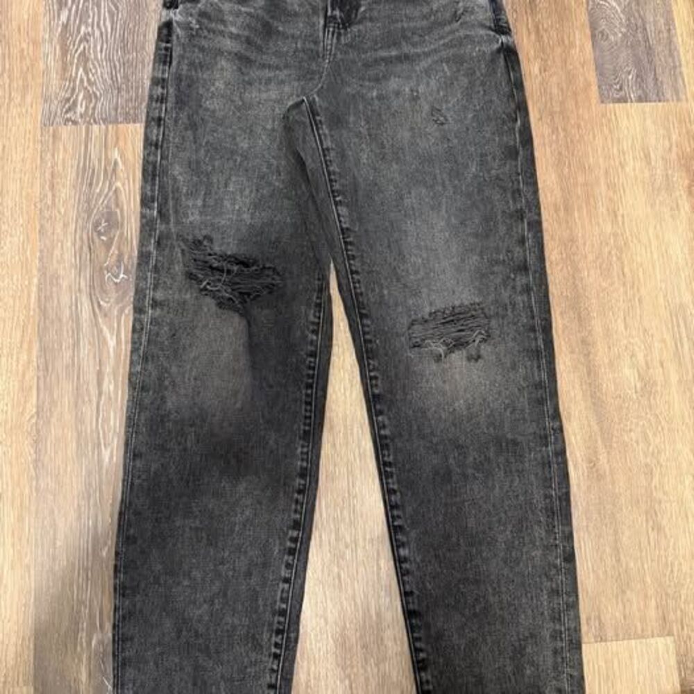 Express 28 Distressed Boyfriend Low Rise Jeans